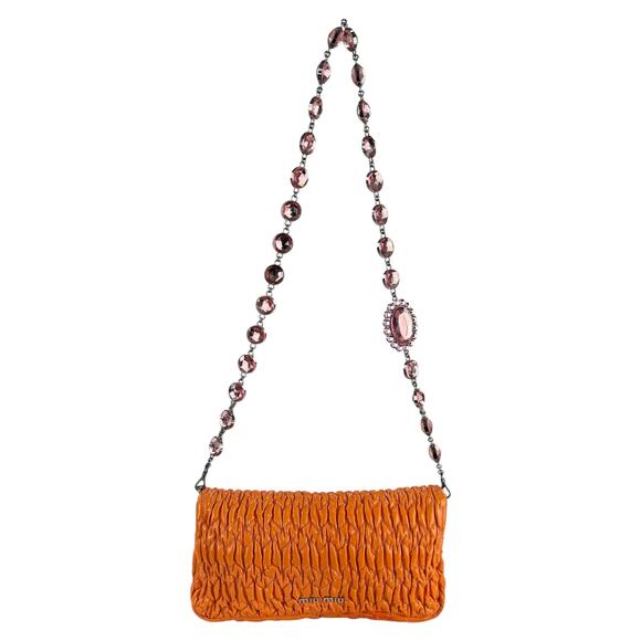 Miu Miu Crystal Nappa Matelassé Flap Bag - Picture 4 of 16